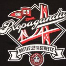 Men's Obey PROPAGANDA T-Shirt Black size Medium Brooklyn bridge AWESOME!