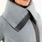 Lululemon Heather Gray VIRASANA BLANKET WRAP Jacket coat sz 2 yoga apres zip up