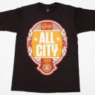 Men's Obey ALL CITY Music Jukebox logo tee T-Shirt Black size Medium surf VTG M