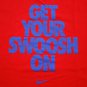 Men's Nike GET YOUR SWOOSH ON Logo T-Shirt Cotton Red sz XL Run Gym Workout