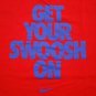 Men's Nike GET YOUR SWOOSH ON Logo T-Shirt Cotton Red sz XL Run Gym Workout