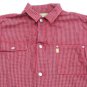 Vintage 80's Denim Esprit Button Down Shirt Red/Black Plaid size L jacket top