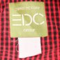 Vintage 80's Denim Esprit Button Down Shirt Red/Black Plaid size L jacket top