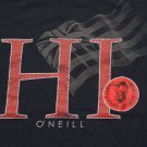 Men's Vtg O'neill wetsuit HI Hawaii flag surf teeT-Shirt blue size XL Cotton fin