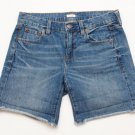 Women's J Crew Shorts Blue Denim cutoff 7" inseam Vintage Wash size 26 $59 CUTE