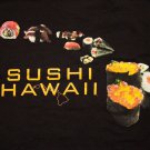 Men's Sushi Hawaii T-Shirt Black size Medium Hanes Resturant Foodie Japan Local