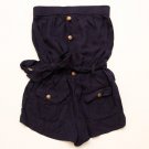 AWESOME Forever 21 outfit jumper nautical boat Navy Blue S Buttons surf hawaii
