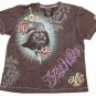 Men's Marc Ecko STAR WARS Darth Vader T-Shirt Gray XL Cut & sew tee EUC rose $55