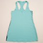 Lululemon Bonded Cool Racerback CRB Yoga Tank Top Aqua Blue Black sz 6 crossfit