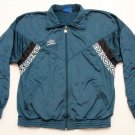 Men's RARE soccer Umbro Diamond logo track Jacket Green size Large L teal GUC