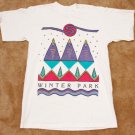 Men's Vintage Winter Park T-Shirt White size M 80's 90's 100% cotton travel ski