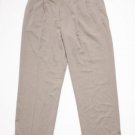 Mens Perry Ellis Portfolio Pleated Dress Pants Tan size 40/32