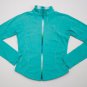 Lululemon shape Forme Jacket teal surge Fitted Zip sz 10 Yoga Crossfit Run aqua