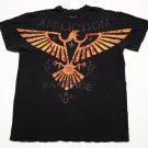Men's Affliction MMA biker Signature Series RAMPAGE T-Shirt Tee Black size XL