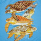 Men's Guy Harvey SEA TURTLE HONU VTG HAWAII T-Shirt Tee Top Blue size Medium M