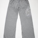 Victoria's Secret LOVE PINK Sweat Pants Rhinestone Gray sz SP Gym Lounge Bling