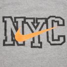 Men's Nike NYC T-Shirt tee Heather Gray Medium Soft Crossfit gym run 80/20 M med