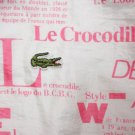 VERY RARE vtg Women's Chemise Lacoste Crocodile Jacket White/Pink size 40 retro