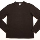 Men's Armani Collezioni collection V-Neck Sweater Shirt Black size M designer
