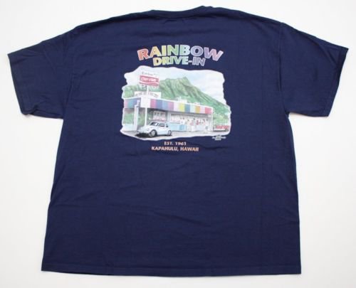 T-Shirt Kapahulu HAWAII Navy Blue sz 2XL