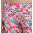 Lululemon Wunder Under Luxtreme Crops FLOWABUNGA NWOT sz 6 PINK yoga FLORAL NR
