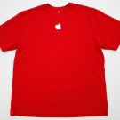 Men's Mac APPLE Computer Cotton T-Shirt Red size XL IPhone 6 IPod embroidered