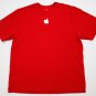 Men's Mac APPLE Computer Cotton T-Shirt Red size XL IPhone 6 IPod embroidered
