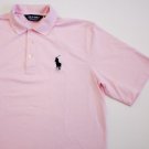 Men's Ralph Lauren POLO BIG PONY Golf Shirt Pink size Medium M EXCELLENT $99