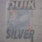 Men's Quiksilver T-Shirt Heather Gray 3D Large crossfit SL8R Hawaii 50/50 SOFT L