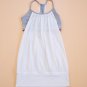 Lululemon No limits tank circle mesh size 4 Original Style white gray stripe 4