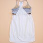 Lululemon No limits tank circle mesh size 4 Original Style white gray stripe 4