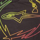 Alpine STARS Racing T-Shirt tee HAWAII EXCLUSIVE rasta Black XXL surf men VTG