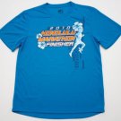 Men's Honolulu Marathon 2010 FINISHER T-Shirt Blue fits S Run HAWAII dri tech