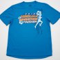 Men's Honolulu Marathon 2010 FINISHER T-Shirt Blue fits S Run HAWAII dri tech