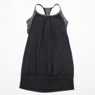 Lululemon No Limits tank top yoga black gray zig zag size 4 EXCellent crossfit