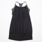 Lululemon No Limits tank top yoga black gray zig zag size 4 EXCellent crossfit