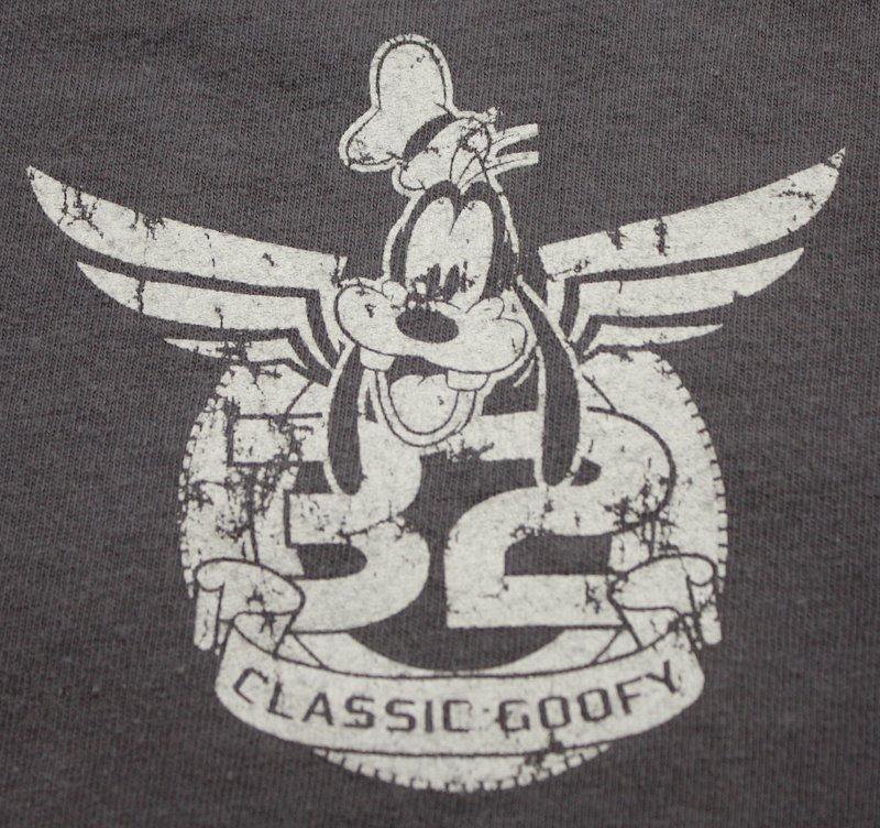 Men's Vtg Disney Classic GOOFY Motorcycle T-Shirt Gray ...