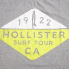 Men's HOLLISTER 1922 Surf Tour CA T-Shirt Heather Gray SOFT gym size Large 60/40