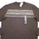 Men's Alfani Sweater Brown Stripes size XL NWT Nordstrom Macy's TAG $89 crew