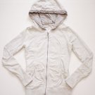 RARE Lululemon SE ruffle Jacket Sweat Shirt plaid oatmeal heather scuba hoodie 6