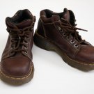 DR MARTEN shoes Air Cushion size Womens 6 Brown Made in England Air Wair boot