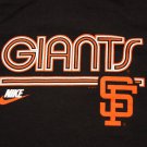Men's Nike GIANTS Baseball San Francisco T-Shirt Tee Black Orange size XL CHAMPS