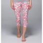 Lululemon Wunder Under Luxtreme Crops FLOWABUNGA New size 6 PINK yoga FLORAL NR