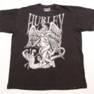 HURLEY Angel wings tattoo T-Shirt tee Black size XL skate surf contest nordstrom
