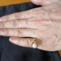 1940's Estate 14K solid GOLD Pearl Ring 6 Grams VTG antique floral ornate size 4