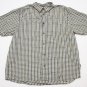Men's The North Face Button Down Shirt Gray size 2XL plaid vented hiking outdoor