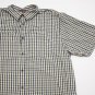 Men's The North Face Button Down Shirt Gray size 2XL plaid vented hiking outdoor