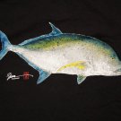 Men's KAI Gyotaku Series FISH Hawaii Artist T-Shirt Black size XL tee HAMAMOTO