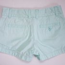 Women's J Crew Shorts Light Blue Chino cotton size 0 Short