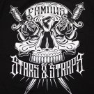 Men's Famous STARS & STRAPS Skull T-Shirt Black size Large Roses NORDSTROM